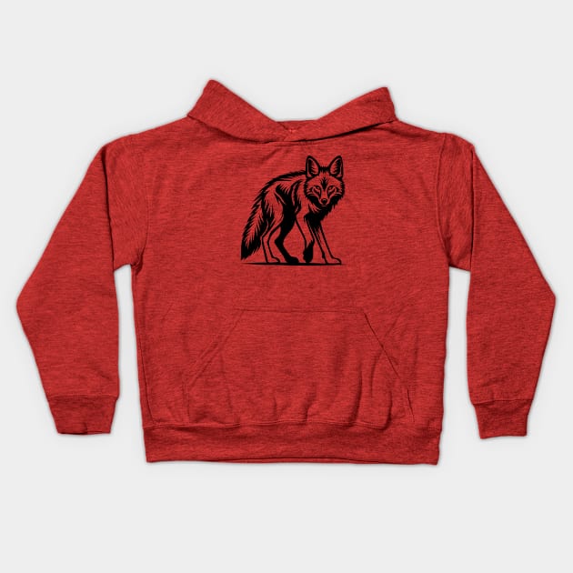 Coyote Kids Hoodie by KayBee Gift Shop